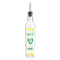 Oliera con beccuccio vetro 500 ml Olio et amo Color Bloom
