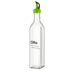 Oliera in vetro beccuccio 500 ml con scritta