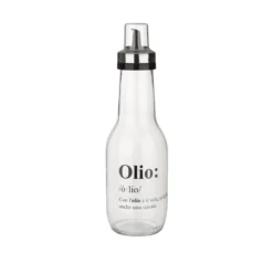 Oliera in vetro 1 L con scritta