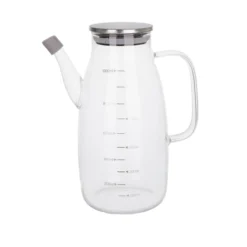 Oliera 1 L in vetro borosilicato e tappo in acciaio inox