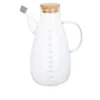 Oliera 1 L in vetro borosilicato e tappo in bambù