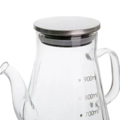 Oliera 900 ml in vetro borosilicato e tappo in acciaio inox