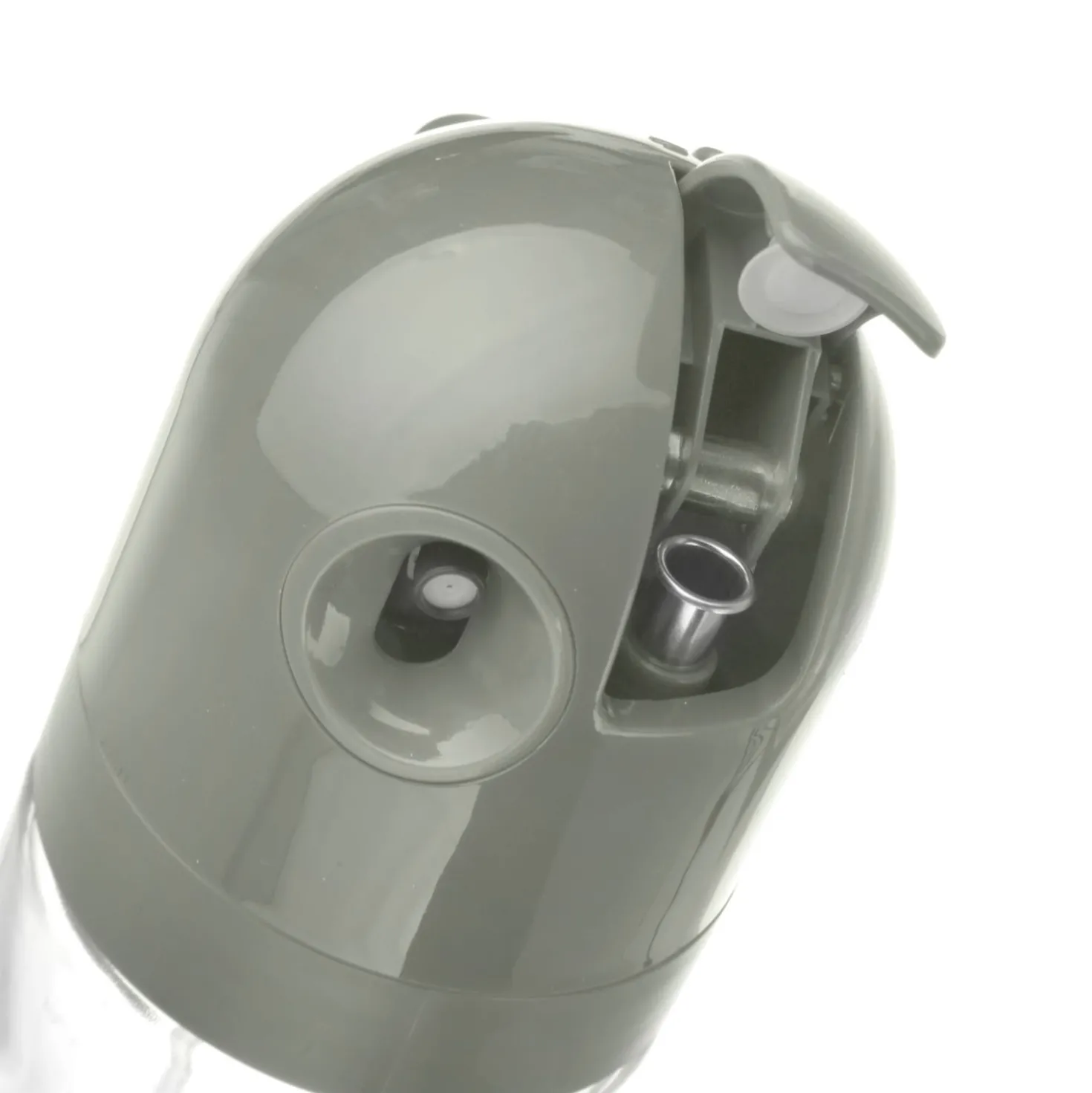 Oliera spray e versa vetro 550 ml tappo tondo grigio