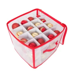 Organizer palline Natale 30x30x30 cm