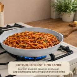 Padella 28 cm antiaderente ceramico New Ceramic grigio