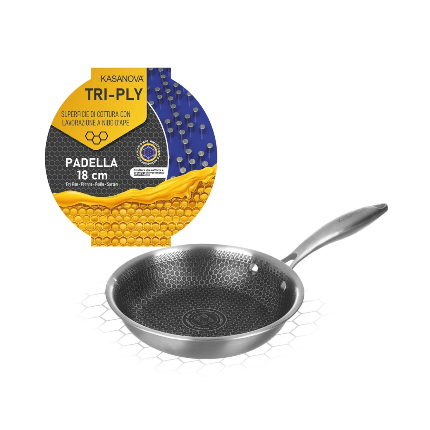 Padella 18 cm a 3 strati Tri - ply