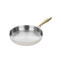 Padella 24 cm in acciaio bianco oro California