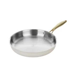 Padella 28 cm in acciaio bianco oro California