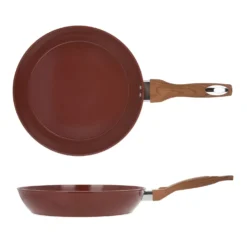 Padella 28 cm in ceramica burgundy New Ceramic