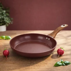 Padella 26 cm in ceramica burgundy New Ceramic