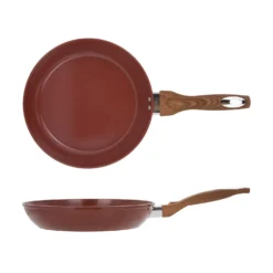 Padella 26 cm in ceramica burgundy New Ceramic
