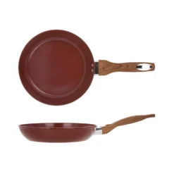 Padella 24 cm in ceramica burgundy New Ceramic