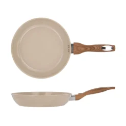 Padella 26 cm in ceramica taupe New Ceramic