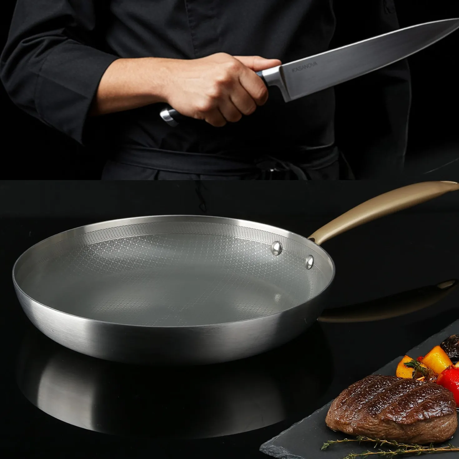 Padella 30 cm triplo strato Tri Ply - Gold