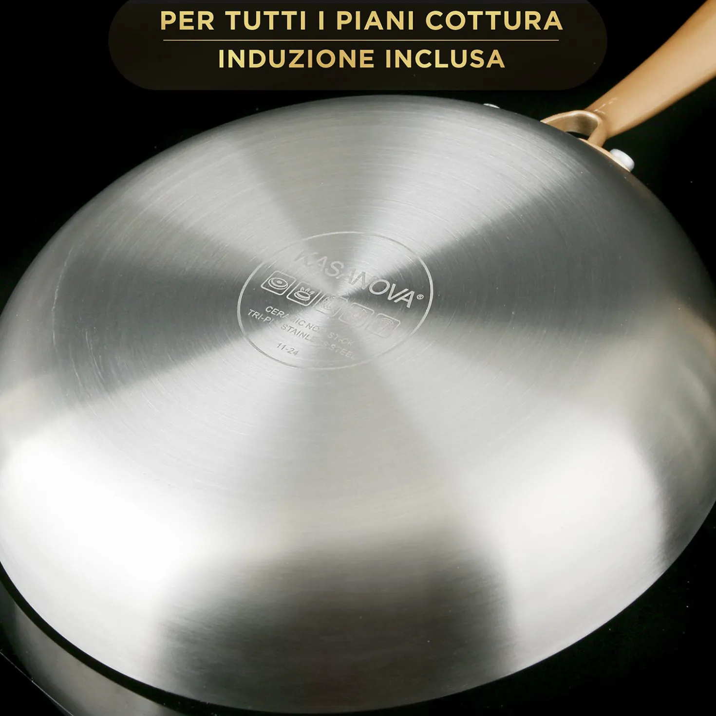 Padella 30 cm triplo strato Tri Ply - Gold