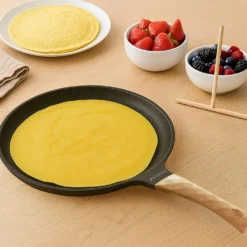 Padella crepes 28 cm con spatola Crepes Magie grigia
