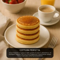 Padella 4 pancake 9 cm grigio