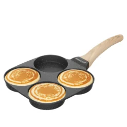 Padella 4 pancake 9 cm grigio