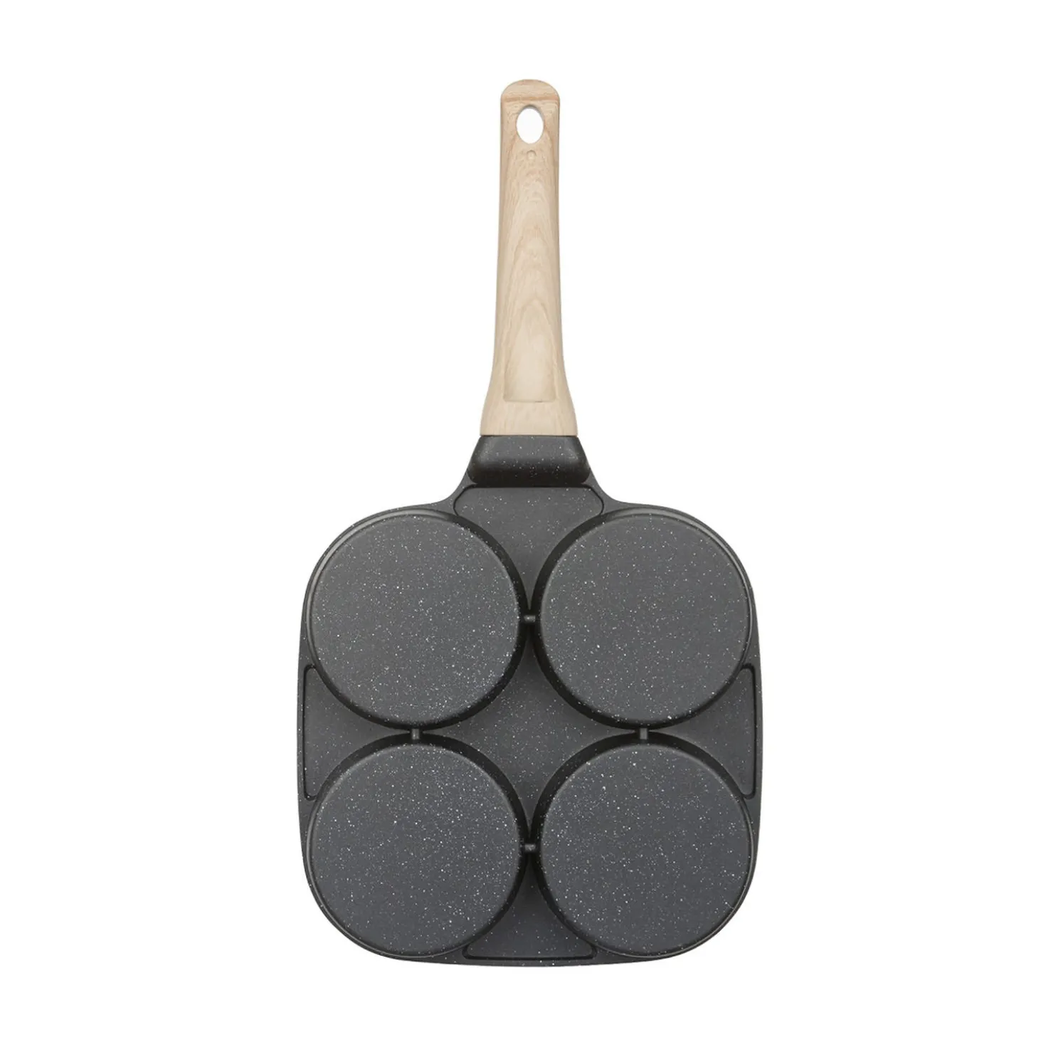 Padella 4 pancake 9 cm grigio