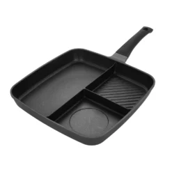 Padella quadrata 3 scomparti 32x32 cm