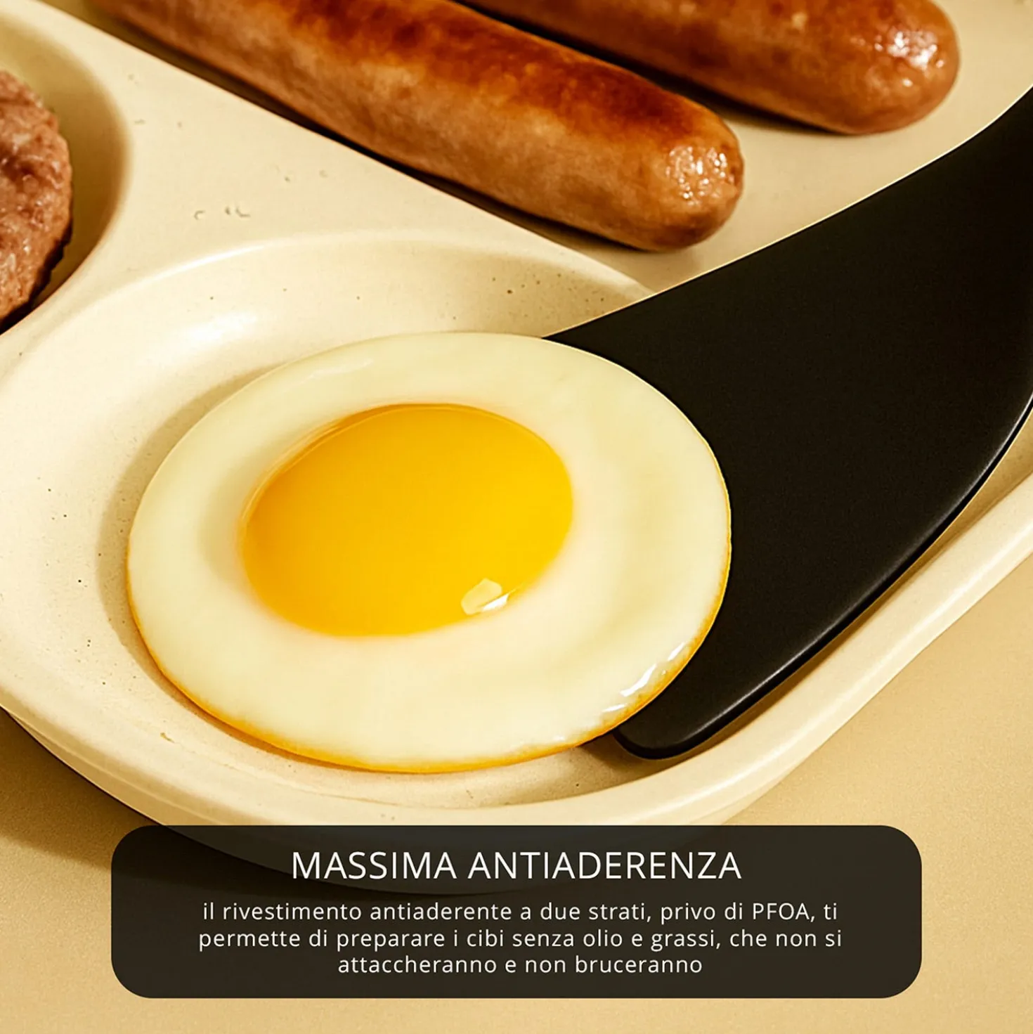 Padella 3 scomparti Mini Mania crema