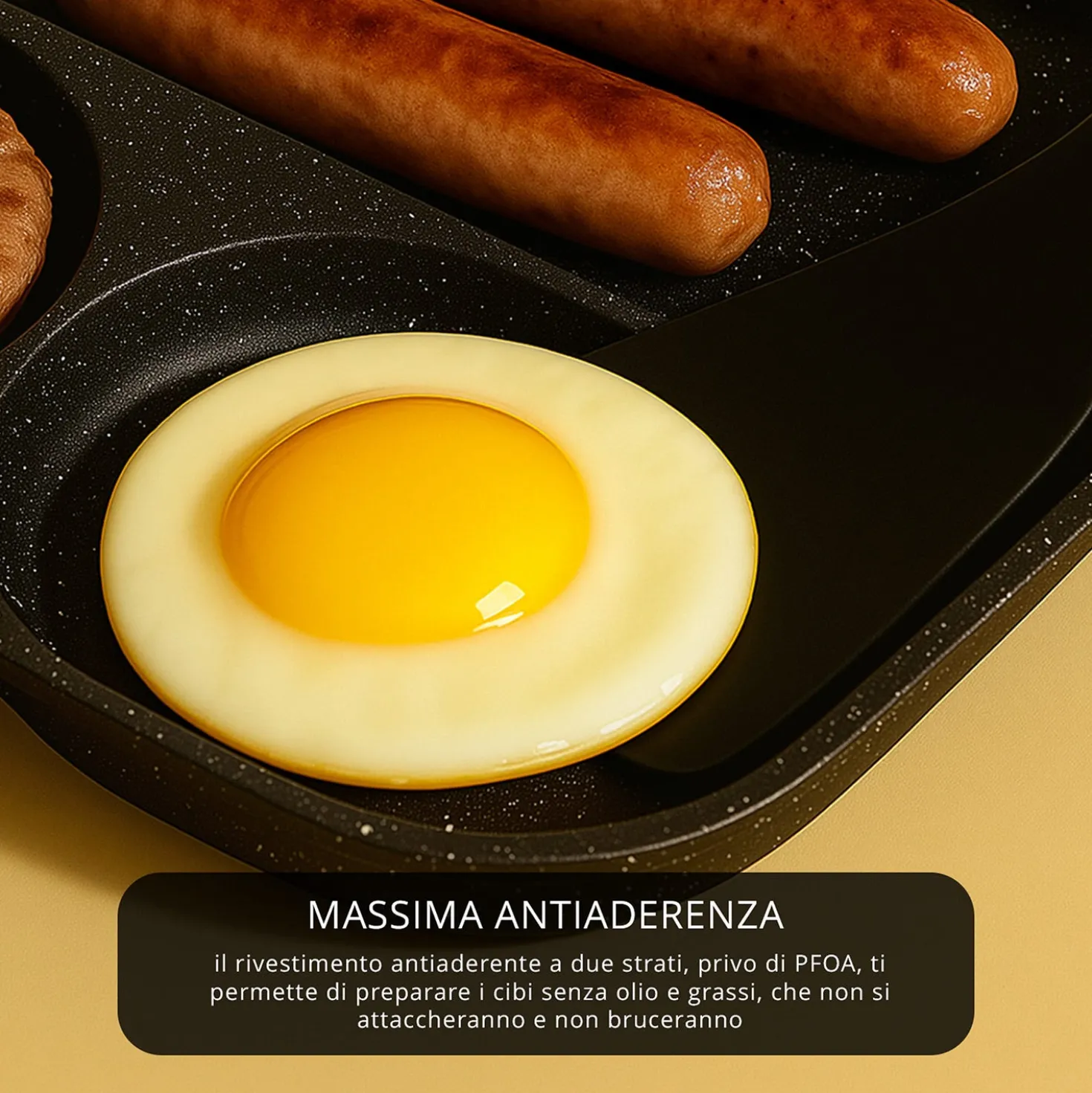 Padella 3 scomparti Mini Mania grigio