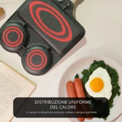 Padella 3 scomparti Mini Mania grigio
