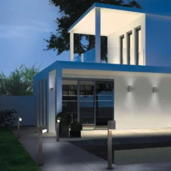 Paletto da giardino orientabile con sensore Avon 100 cm Trio