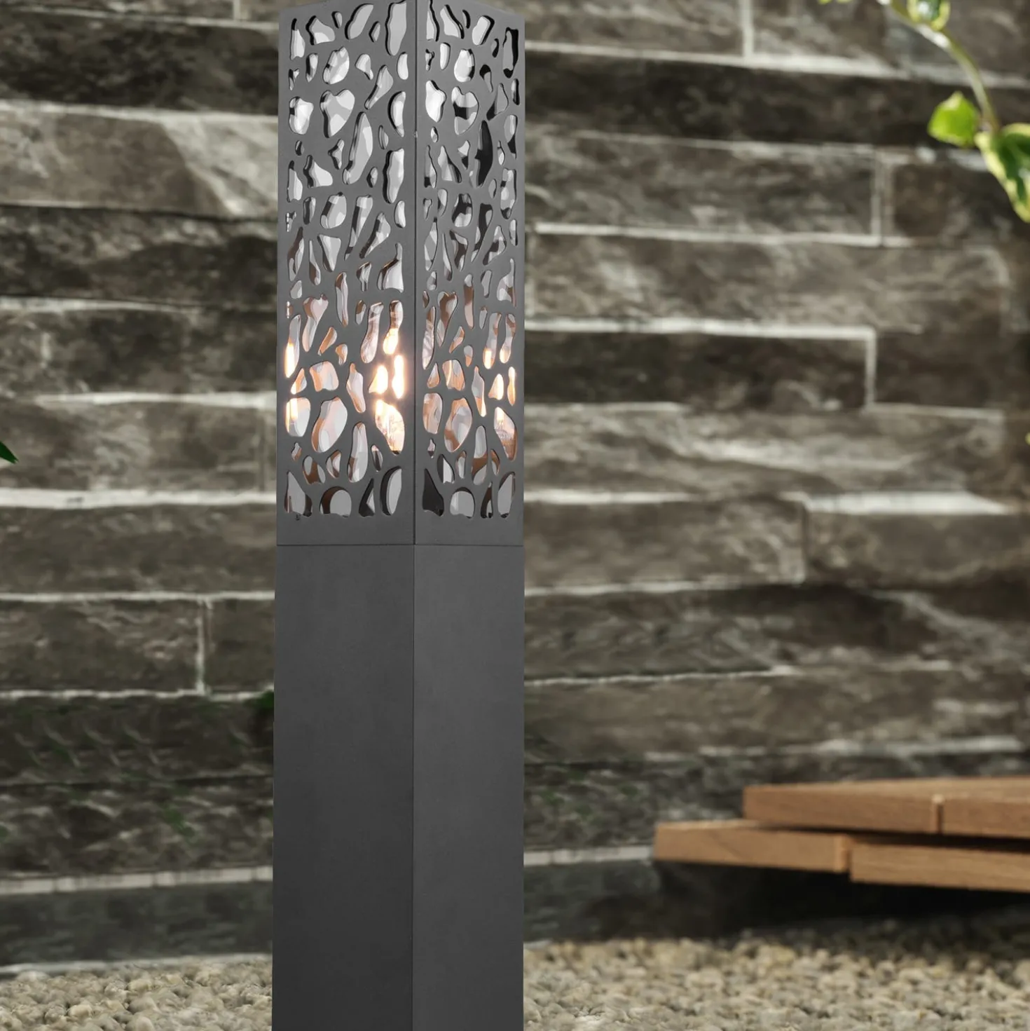 Paletto luminoso da giardino 60 cm Cooper Trio