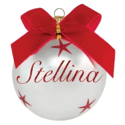 Pallina di Natale con scritta Stellina 10 cm