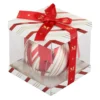 Pallina Natale con lettera M 10 cm Circus rosso