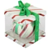 Pallina Natale con lettera T 10 cm Circus verde