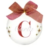 Pallina natale con nome Carla 10cm