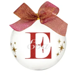 Pallina natale con nome Eva 10 cm