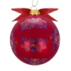 Pallina Natale lettera E 10 cm Royal Garden