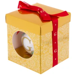 Pallina Natale lettera G 10 cm Royal Garden