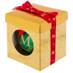 Pallina Natale lettera M 10 cm Royal Garden