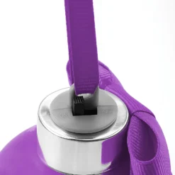 Pallina segnaposto con led Merry Christmas viola