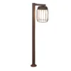 Palo luminoso da esterno 100 cm ruggine Tuela Trio