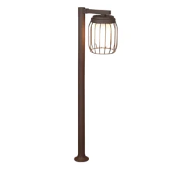Palo luminoso da esterno 100 cm ruggine Tuela Trio