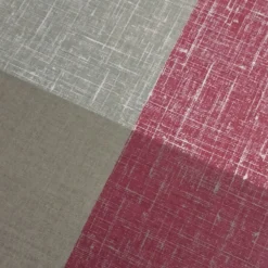 Parure copripiumino matrimoniale cotone Quadri bordeaux
