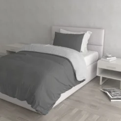 Parure copripiumino singolo fumo grigio Color Datex