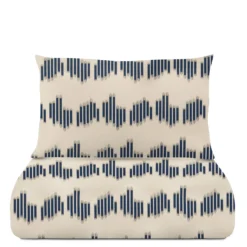 Parure copripiumino singolo geometrico blu