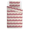 Parure copripiumino singolo geometrico bordeaux