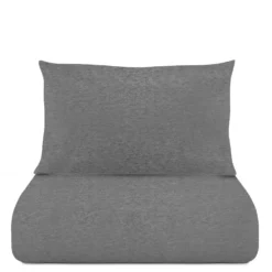 Parure copripiumino singolo Jersey melange grigio
