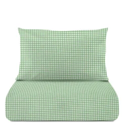 Parure copripiumino singolo quadretti verde Young