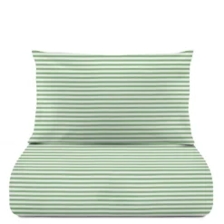 Parure copripiumino singolo righe verde Young