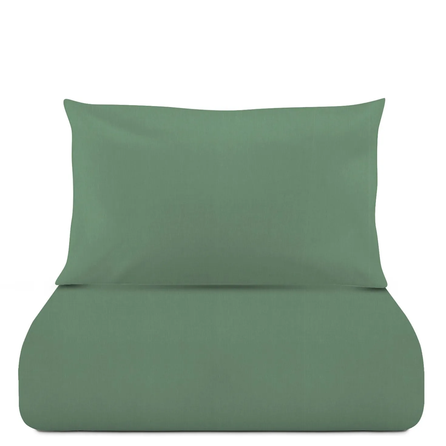 Parure copripiumino singolo verde Jersey melange