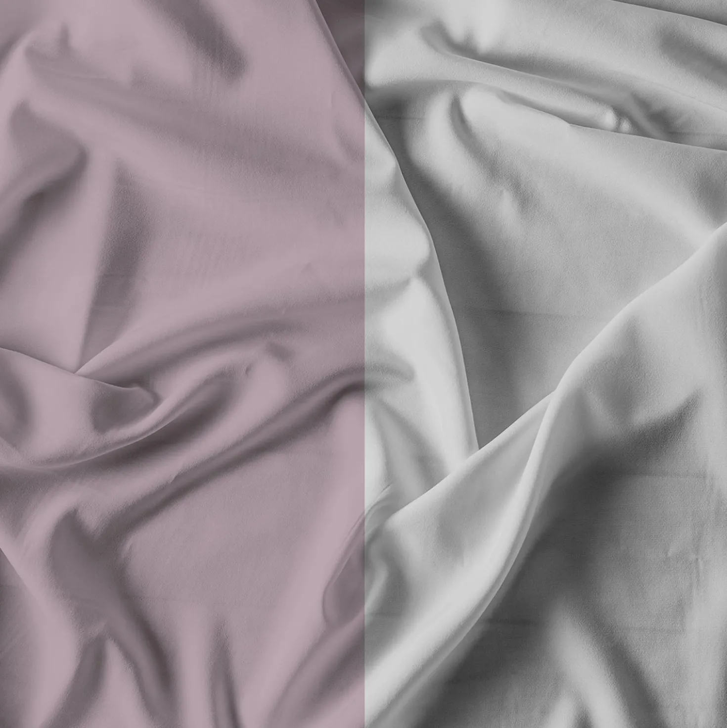 Parure copripiumino una piazza e mezza Natural double face rosa grigio Datex
