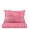 Parure letto singolo quadretti rosso Young